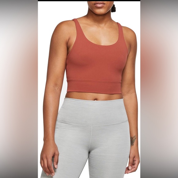 NWOT Nike Yoga Luxe Infinalon Crop Tank Top - Picture 1 of 5